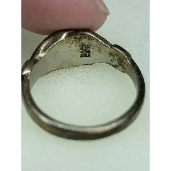 JAMES AVERY RETIRED STERLING SILVER FRIENDSHIP HANDSHAKE RING SIZE 5 - LB-C2457 - Picture 5 of 9